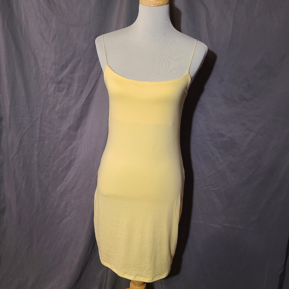 Yellow Spaghetti Strap Dress